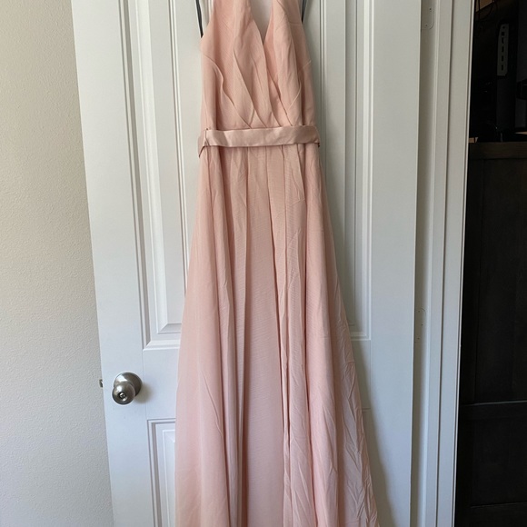 Blush Vera Wang Bridesmaid Dress - Picture 3 of 8